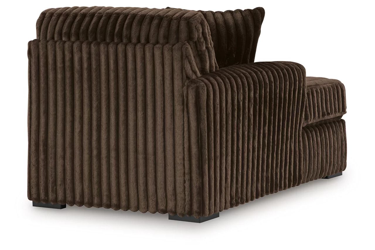 Midnight-Madness 5-Piece LAF Sectional with Chaise In Chocolate 98104S21