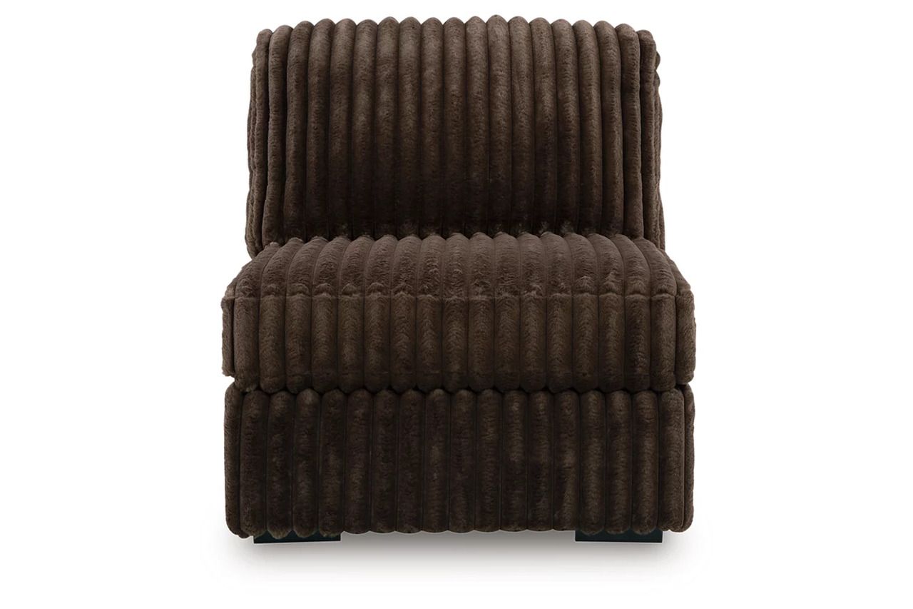 Midnight-Madness 5-Piece LAF Sectional with Chaise In Chocolate 98104S21