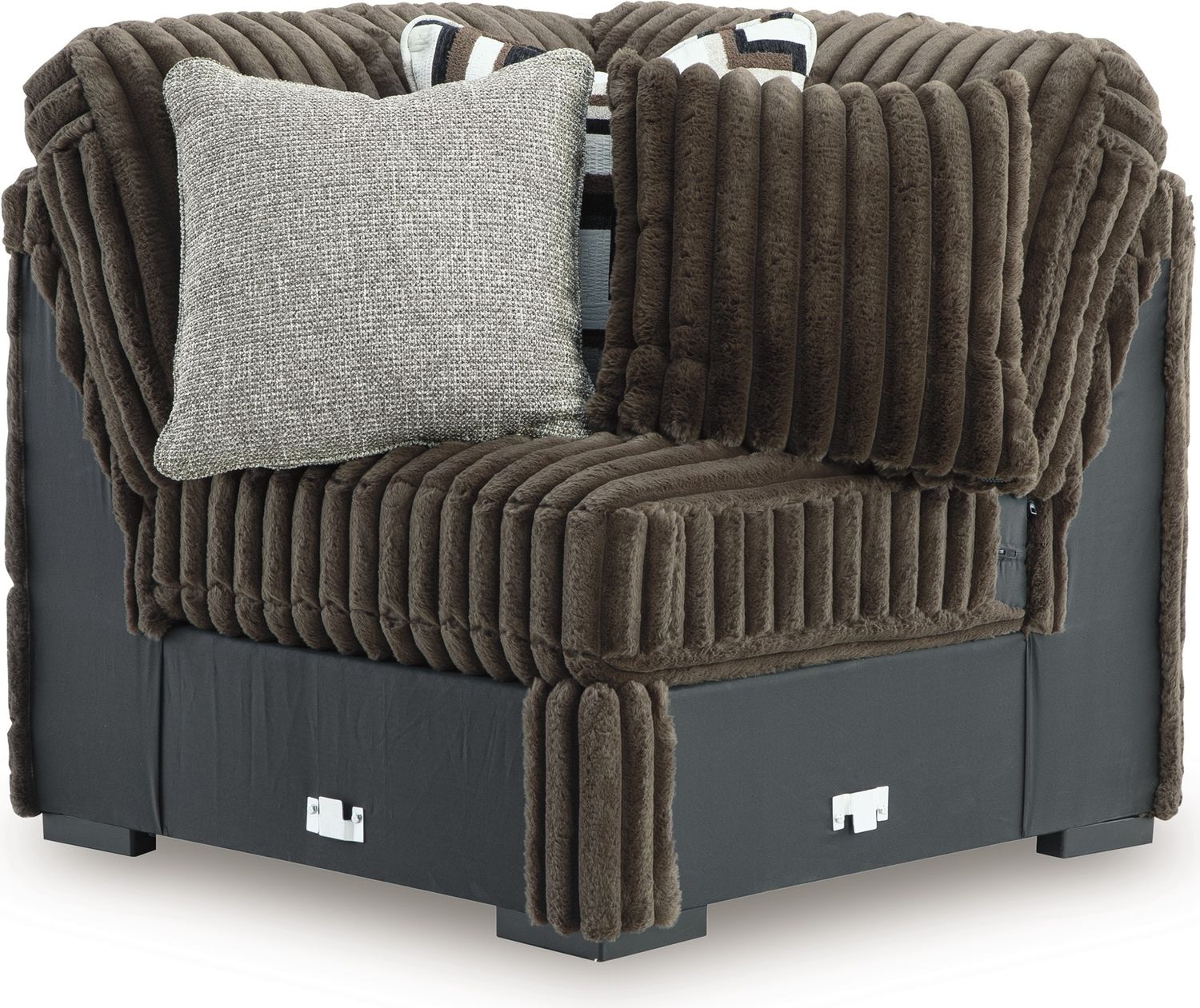 Midnight-Madness 6-Piece LAF Sectional with Chaise In Chocolate 98104S23