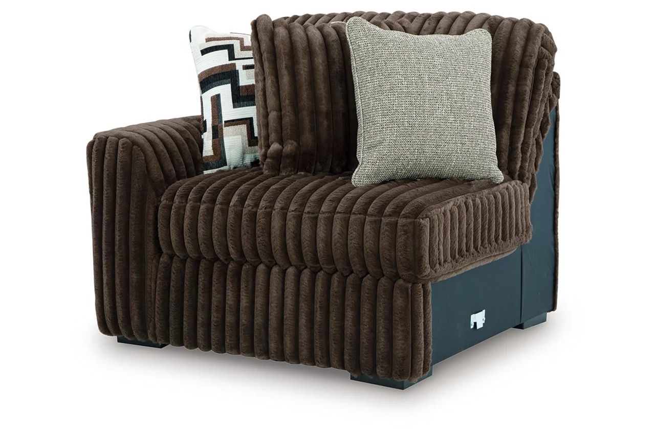 Midnight-Madness 6-Piece RAF Sectional with Chaise In Chocolate 98104S24