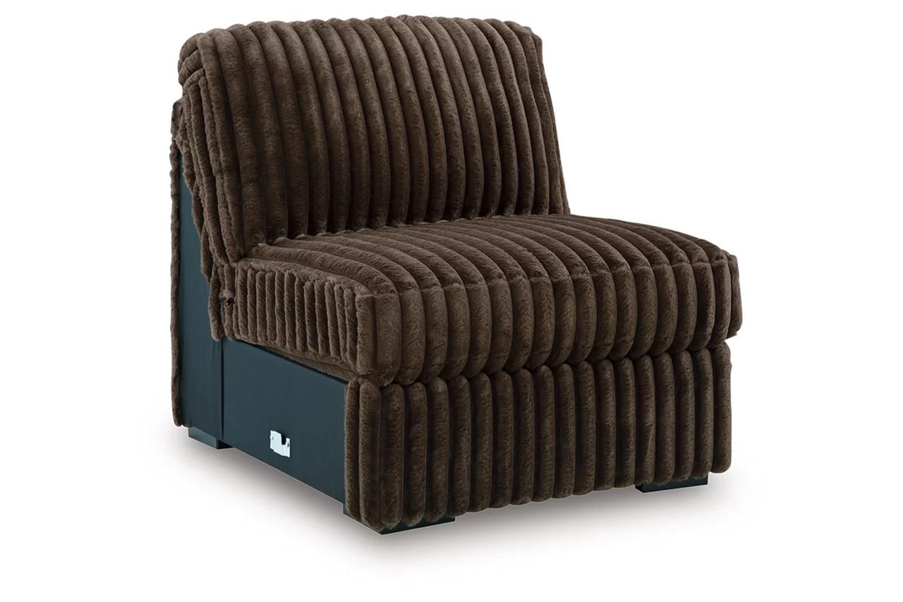 Midnight-Madness 5-Piece Sectional In Chocolate 98104S26