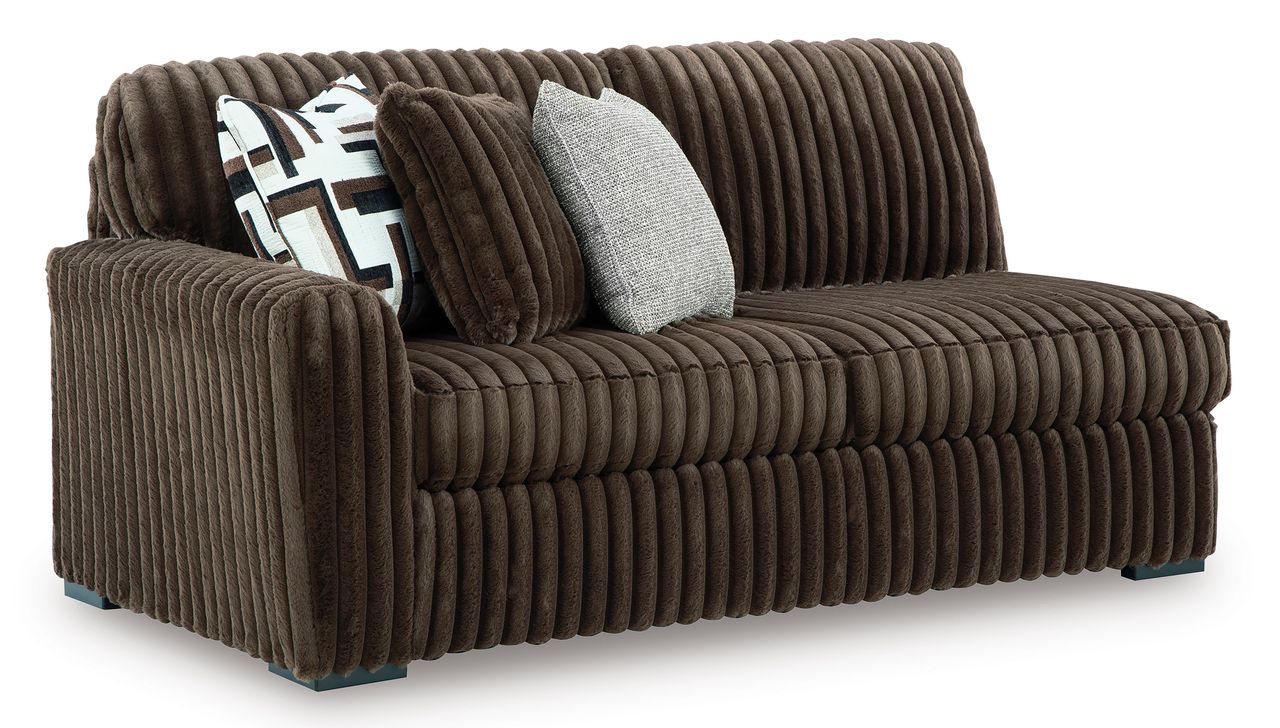 Midnight-Madness 4-Piece Sectional with RAF Corner Chaise In Chocolate 98104S3