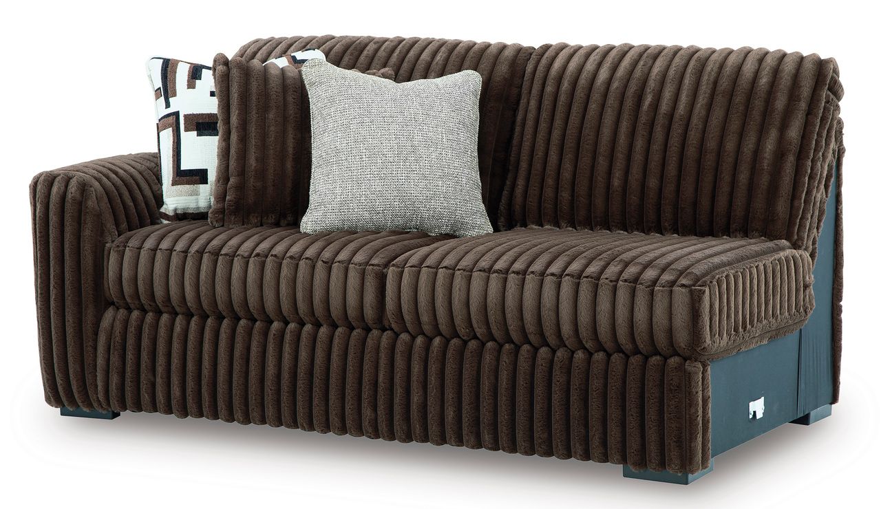 Midnight-Madness 4-Piece Sectional with RAF Corner Chaise In Chocolate 98104S3
