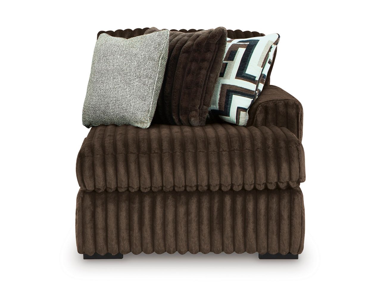 Midnight-Madness 4-Piece Sectional with RAF Corner Chaise In Chocolate 98104S3
