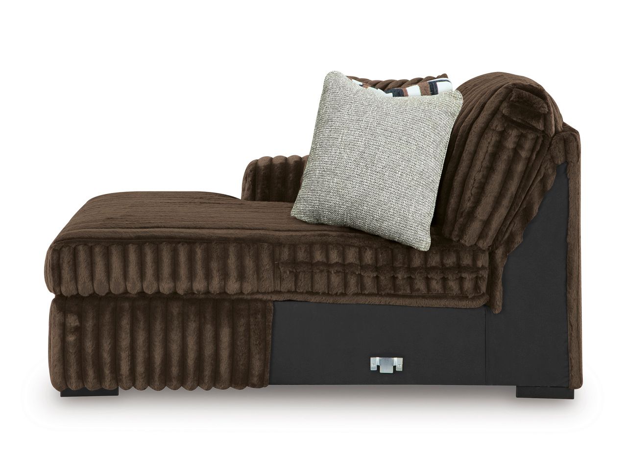 Midnight-Madness 4-Piece Sectional with RAF Corner Chaise In Chocolate 98104S3