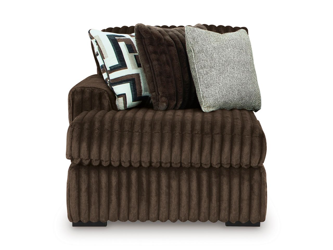 Midnight-Madness 4-Piece Sectional with LAF Corner Chaise In Chocolate 98104S4