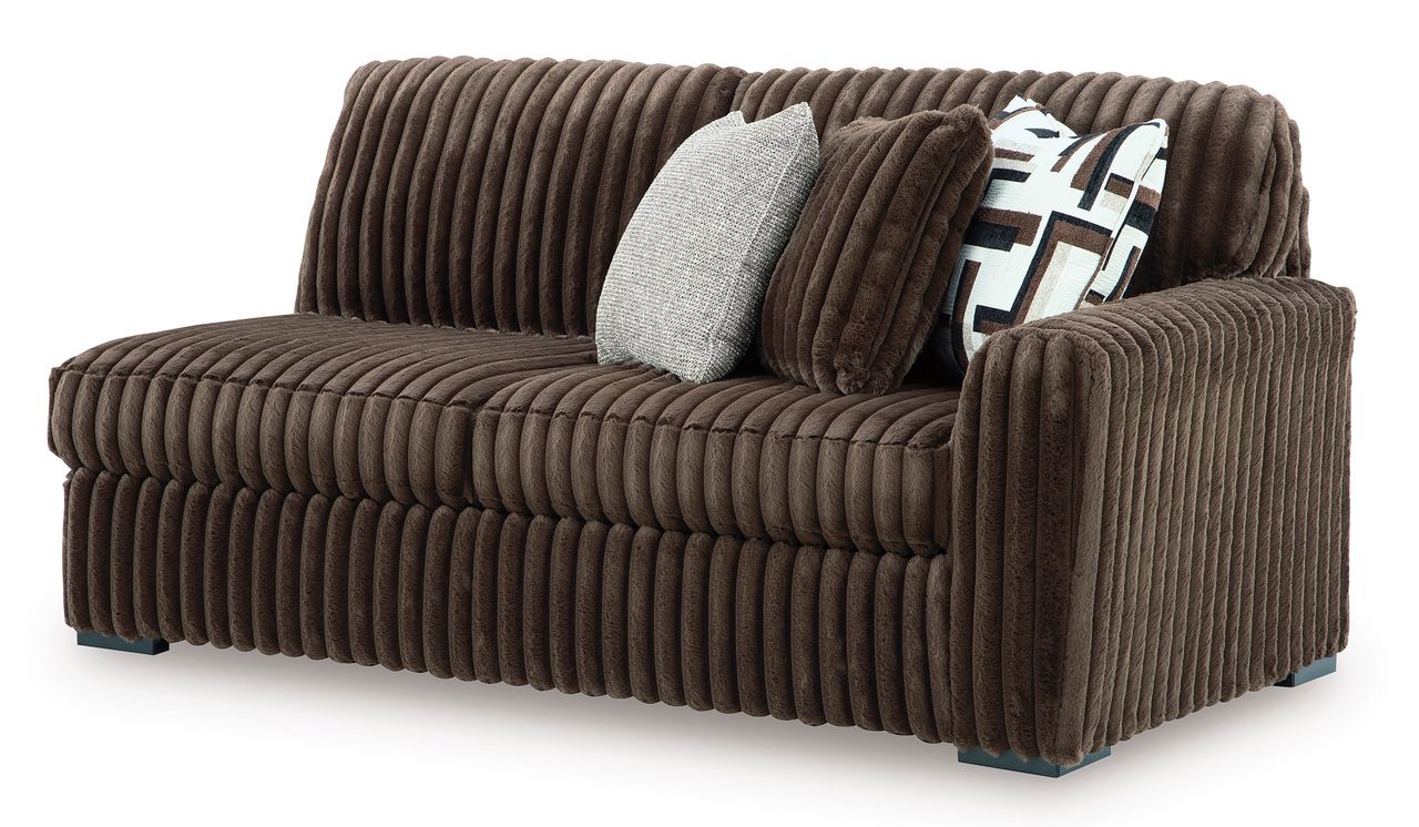 Midnight-Madness 4-Piece Sectional with LAF Corner Chaise In Chocolate 98104S4
