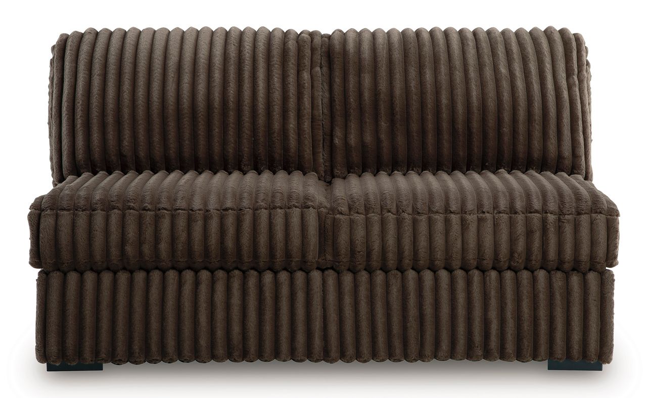 Midnight-Madness 4-Piece Sectional with LAF Corner Chaise In Chocolate 98104S4