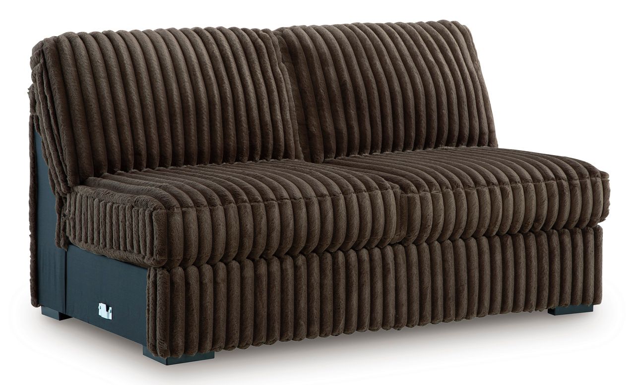 Midnight-Madness 4-Piece Sectional with LAF Corner Chaise In Chocolate 98104S4