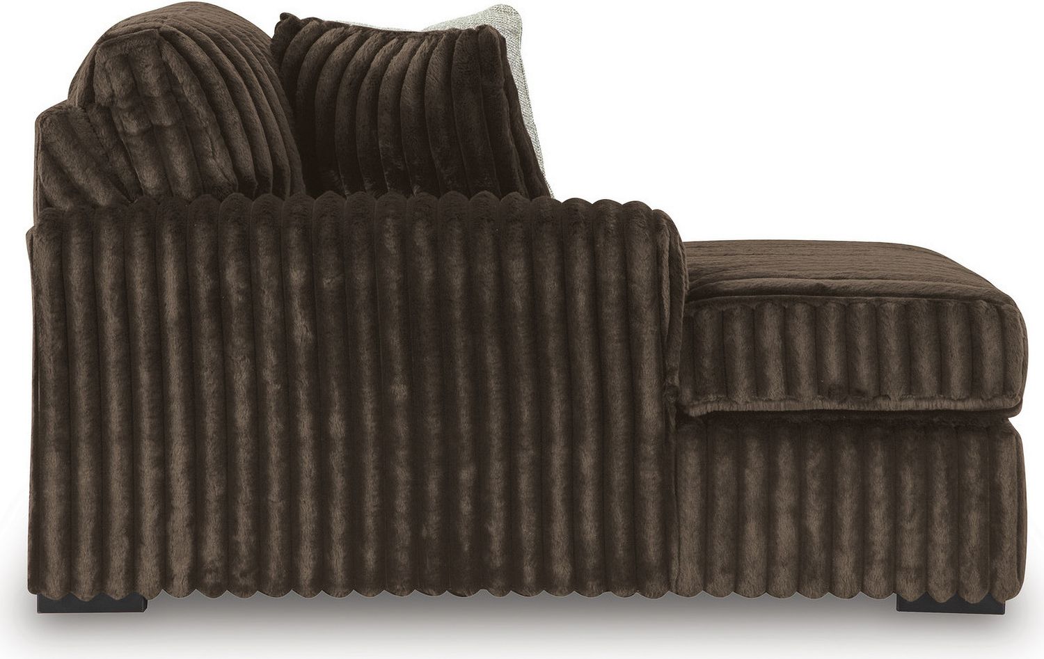 Midnight-Madness 3-Piece Sectional with LAF and RAF Chaise In Chocolate 98104S5