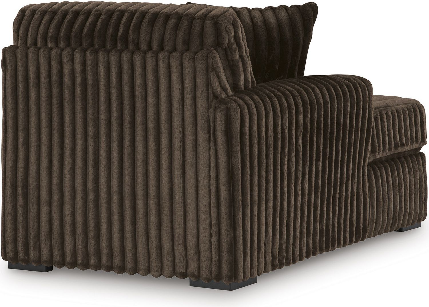 Midnight-Madness 3-Piece Sectional with LAF and RAF Chaise In Chocolate 98104S5