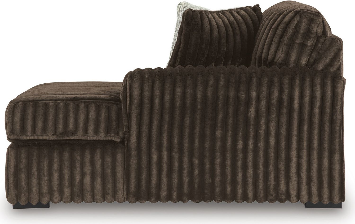 Midnight-Madness 3-Piece Sectional with LAF and RAF Chaise In Chocolate 98104S5
