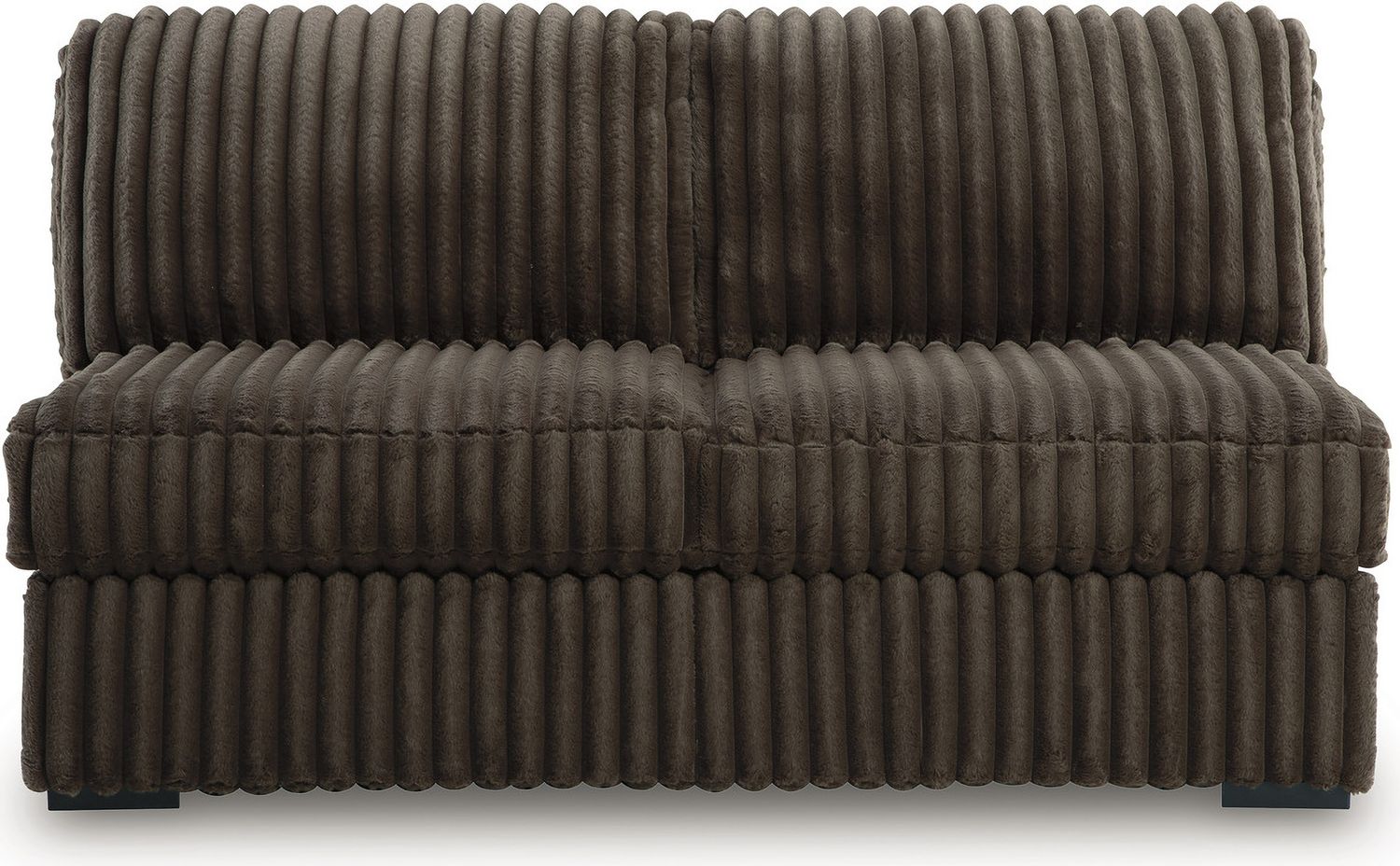 Midnight-Madness 3-Piece Sectional with LAF and RAF Chaise In Chocolate 98104S5