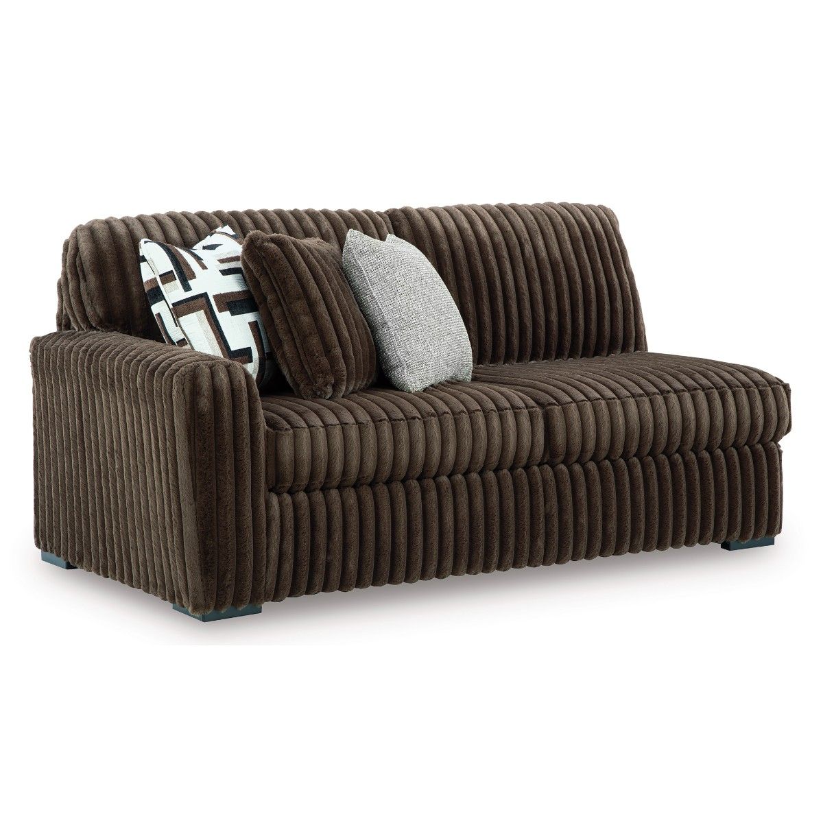 Midnight-Madness 3-Piece Sectional In Chocolate 98104S6