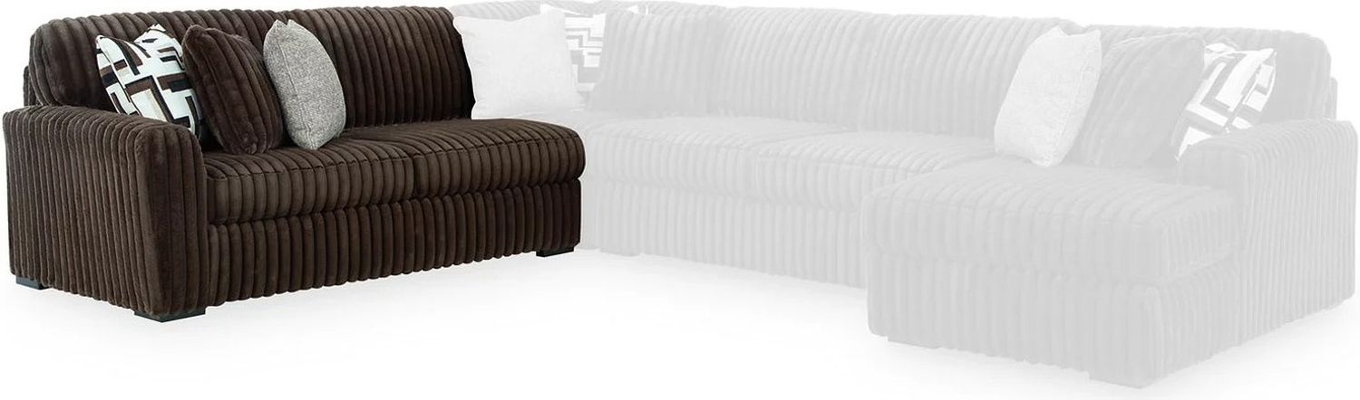 Midnight-Madness 2-Piece Sectional In Chocolate 98104S7