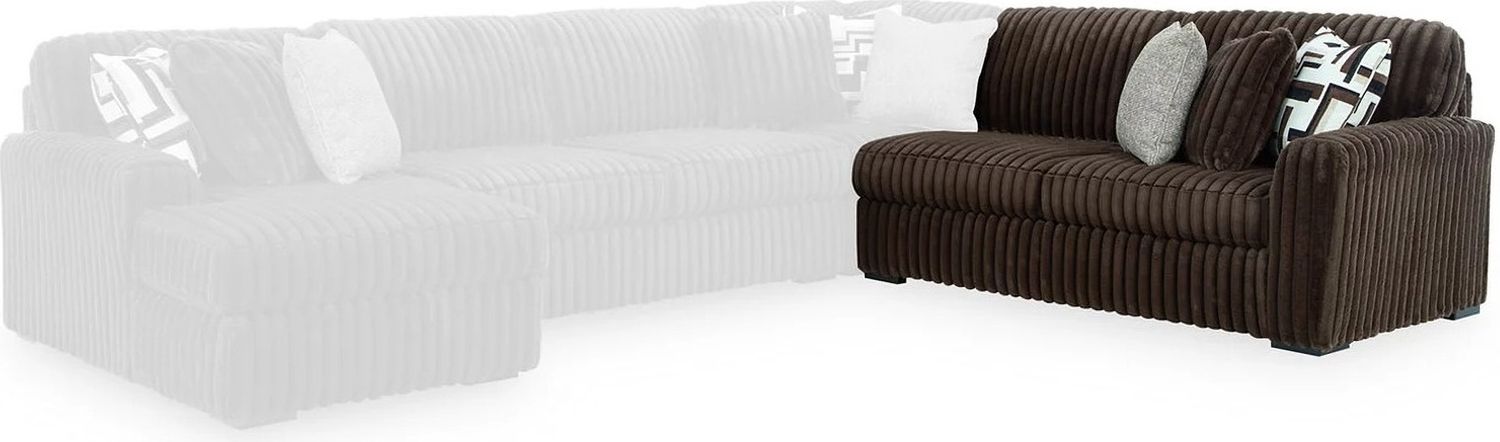 Midnight-Madness 2-Piece Sectional In Chocolate 98104S7