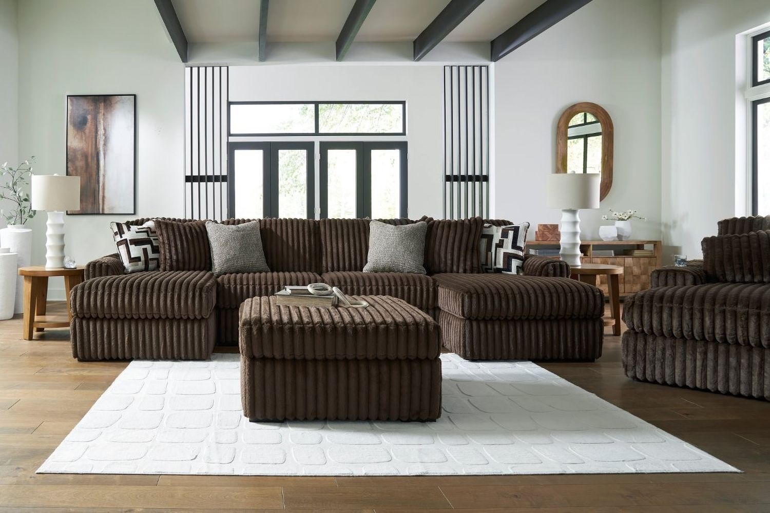 Midnight-Madness Super Chaise In Chocolate 98104S8