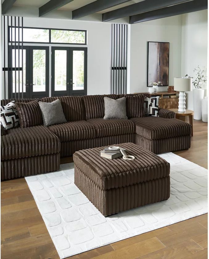 Midnight-Madness Super Chaise In Chocolate 98104S8