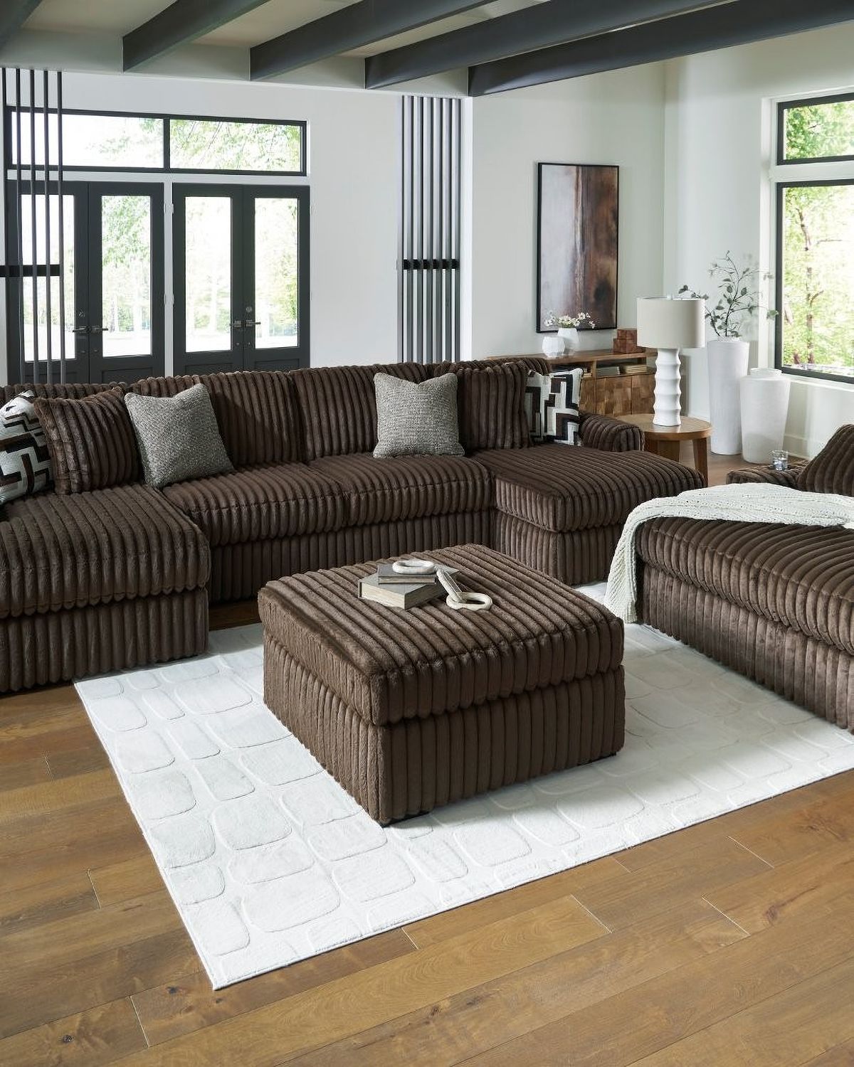 Midnight-Madness Super Chaise In Chocolate 98104S8