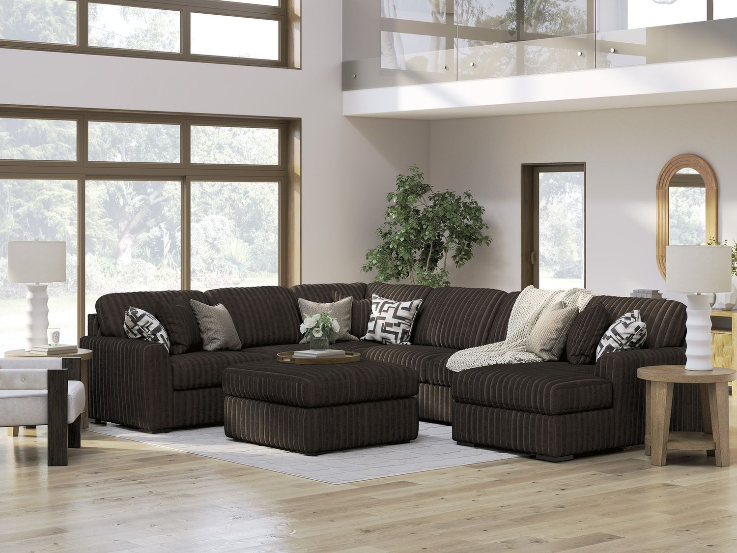 Midnight-Madness Super Chaise In Chocolate 98104S8