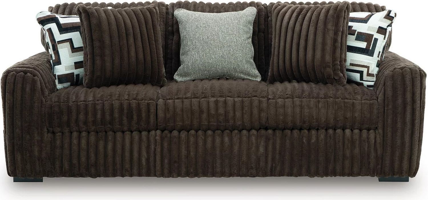 Midnight-Madness Living Room Set In Chocolate 98104U1