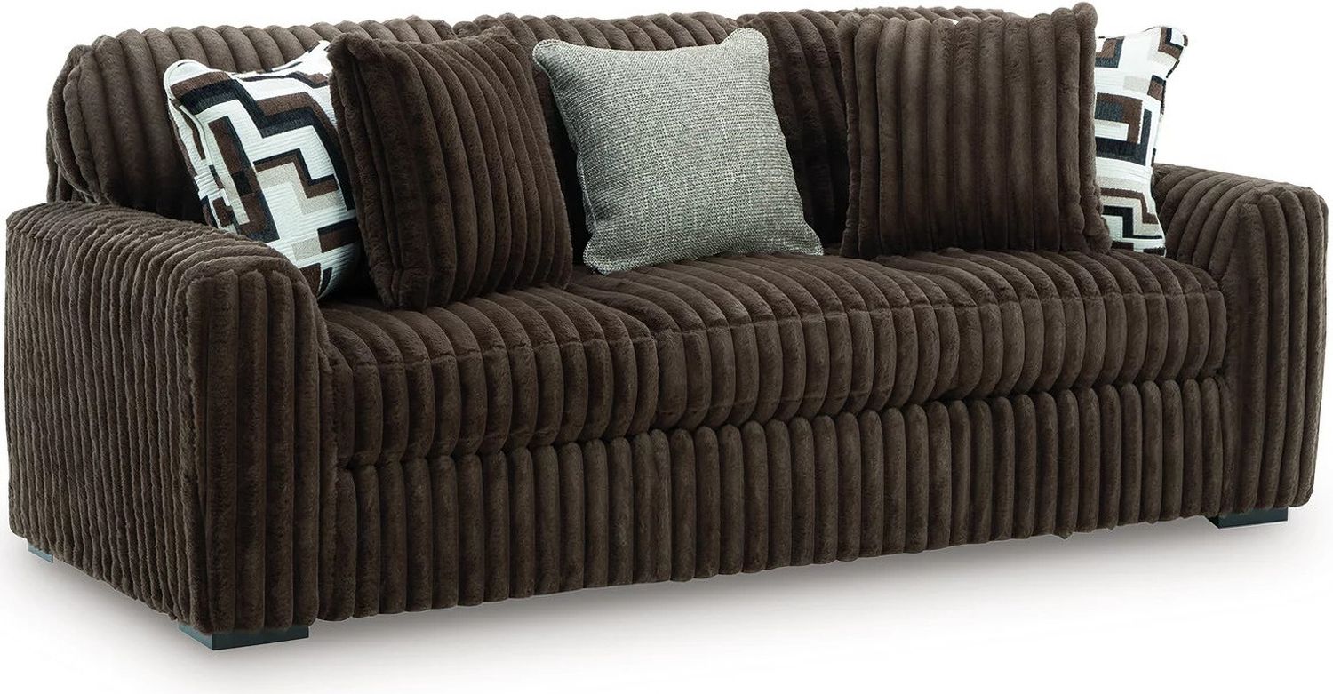 Midnight-Madness Living Room Set In Chocolate 98104U1