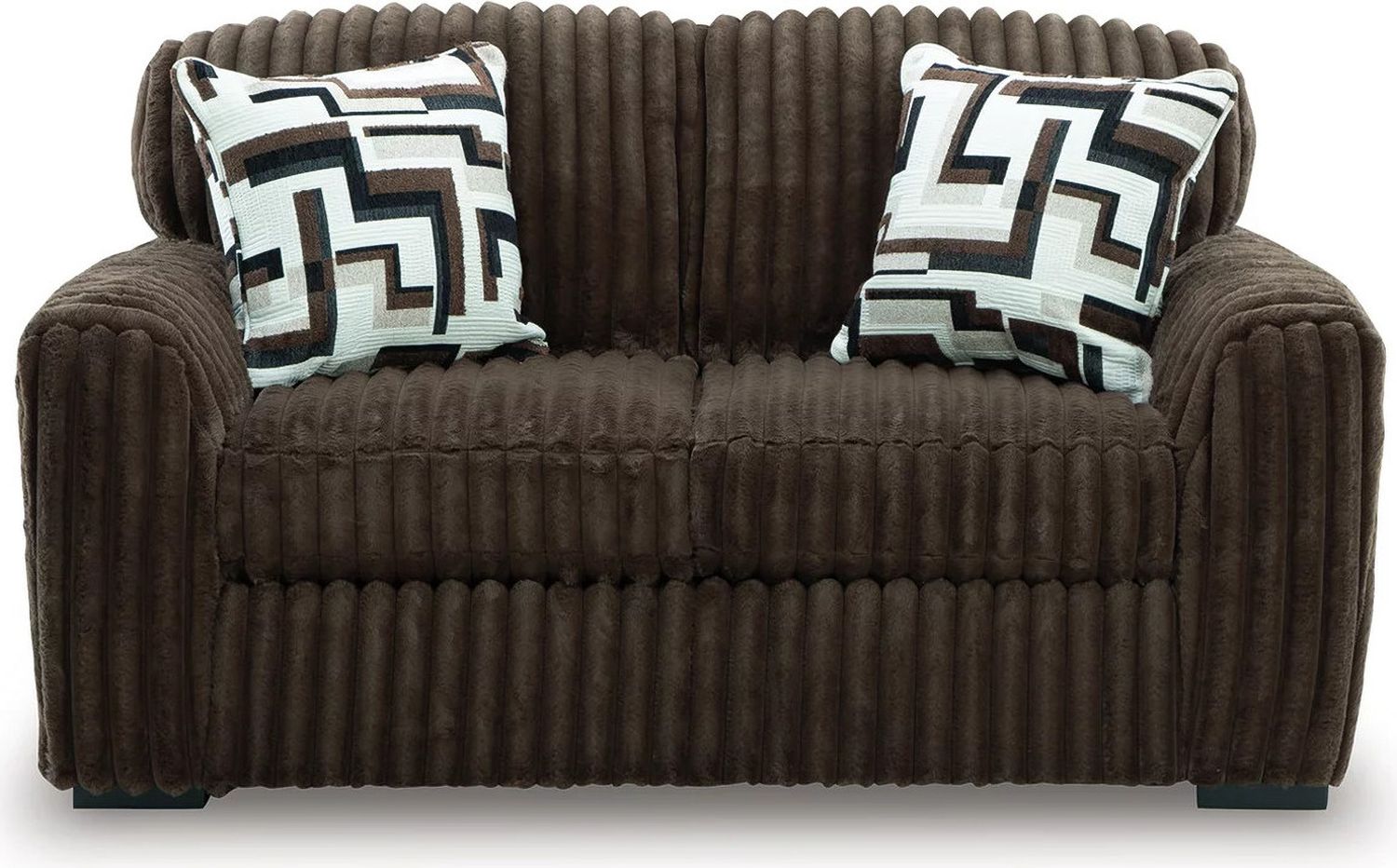 Midnight-Madness Living Room Set In Chocolate 98104U1