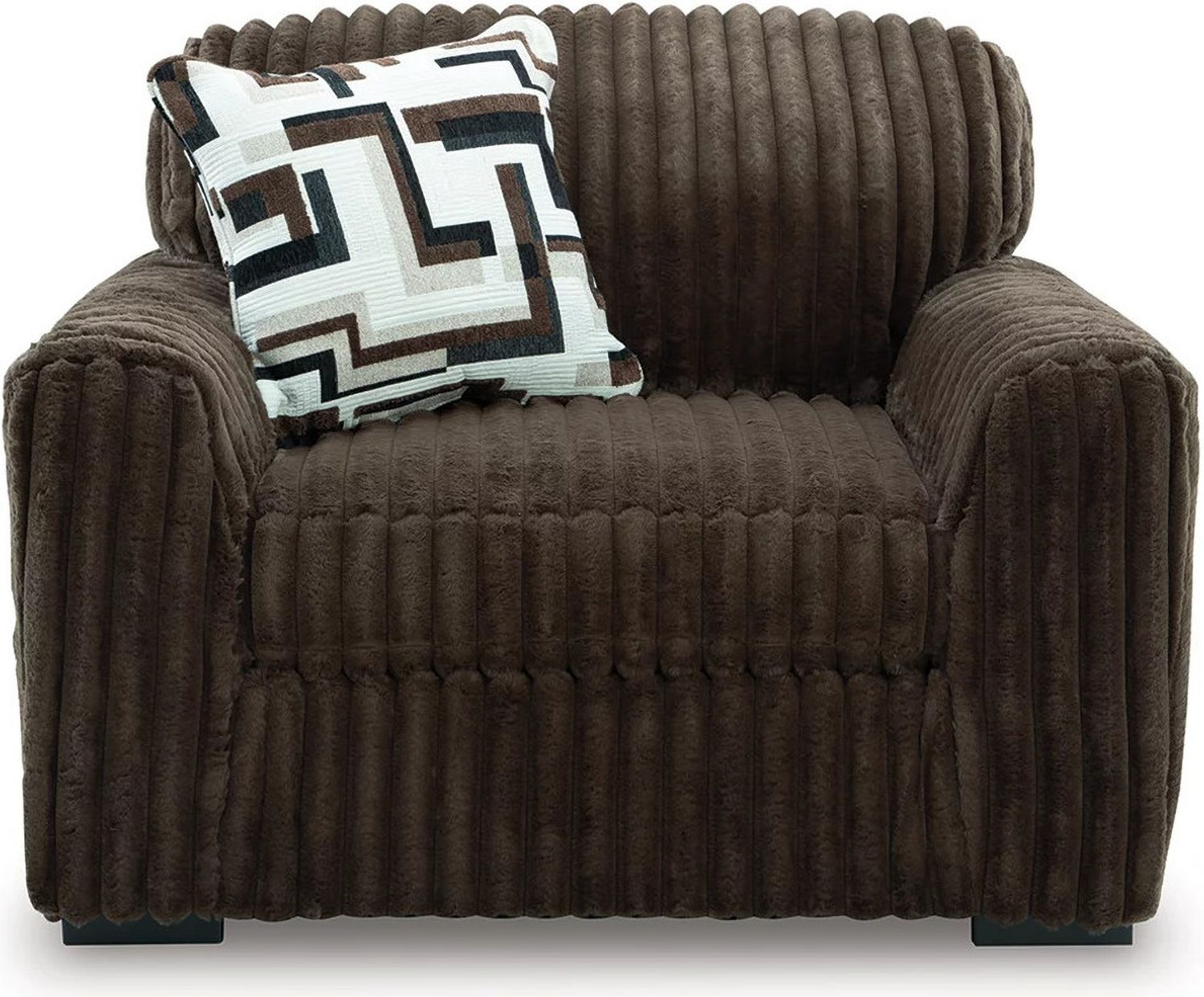 Midnight-Madness Living Room Set In Chocolate 98104U1
