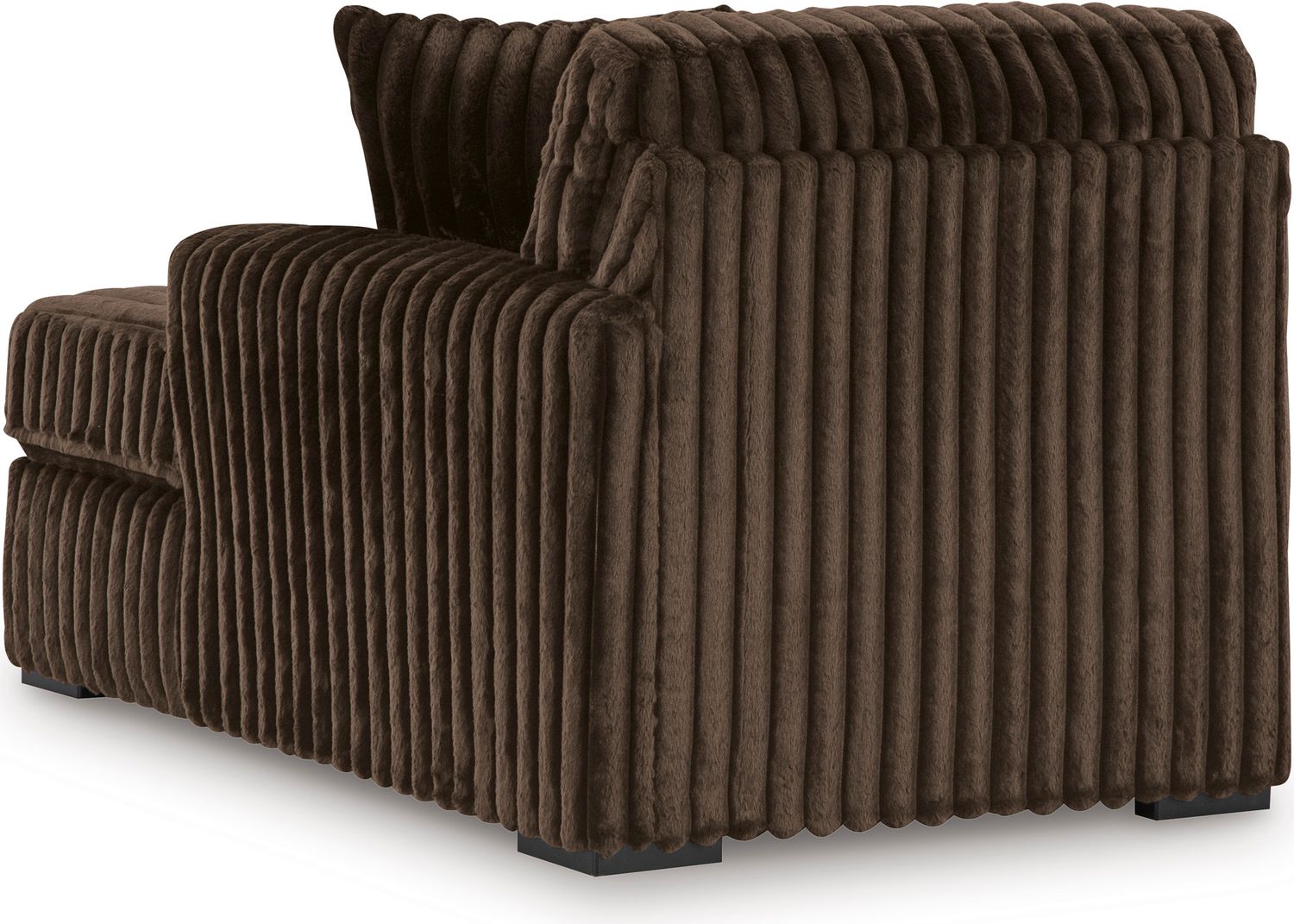 Midnight-Madness 4-Piece Sectional with Chaise, Oversized Chair and Ottoman In Chocolate 98104U6