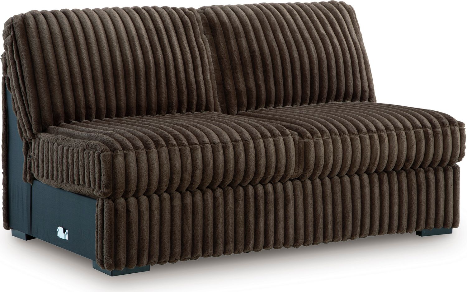 Midnight-Madness 4-Piece Sectional with Chaise, Oversized Chair and Ottoman In Chocolate 98104U6