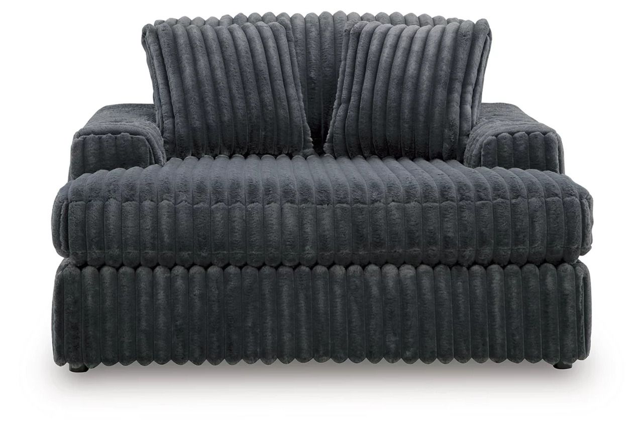 Midnight-Madness Oversized Chaise In Gunmetal 9810515