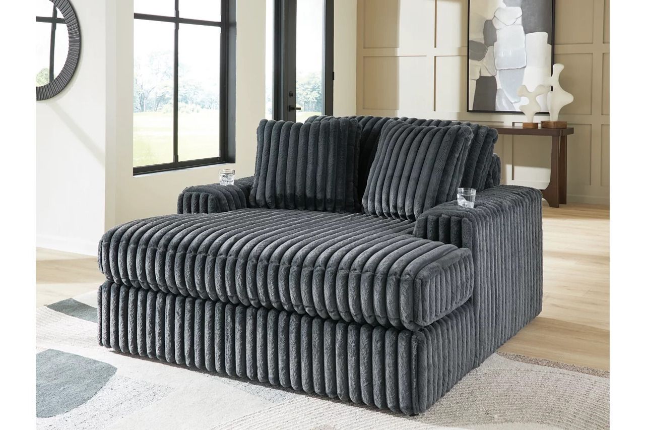 Midnight-Madness Oversized Chaise In Gunmetal 9810515