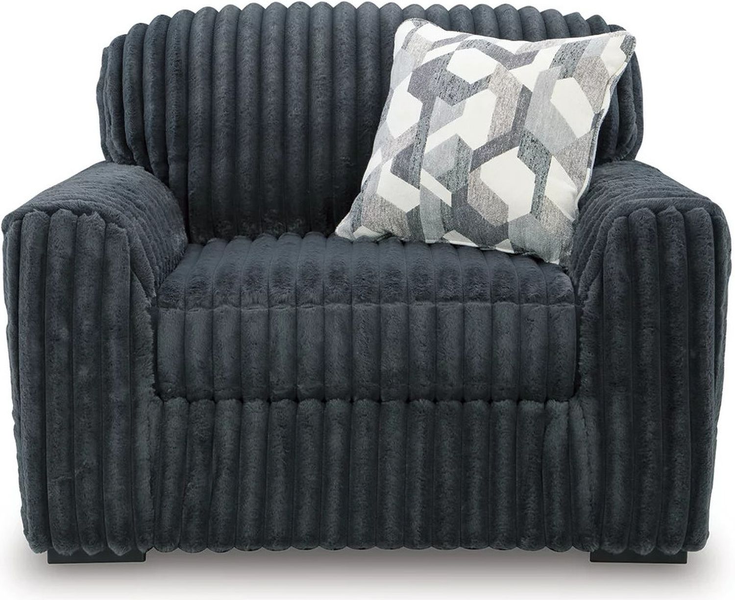 Midnight-Madness Oversized Chair In Gunmetal 9810523
