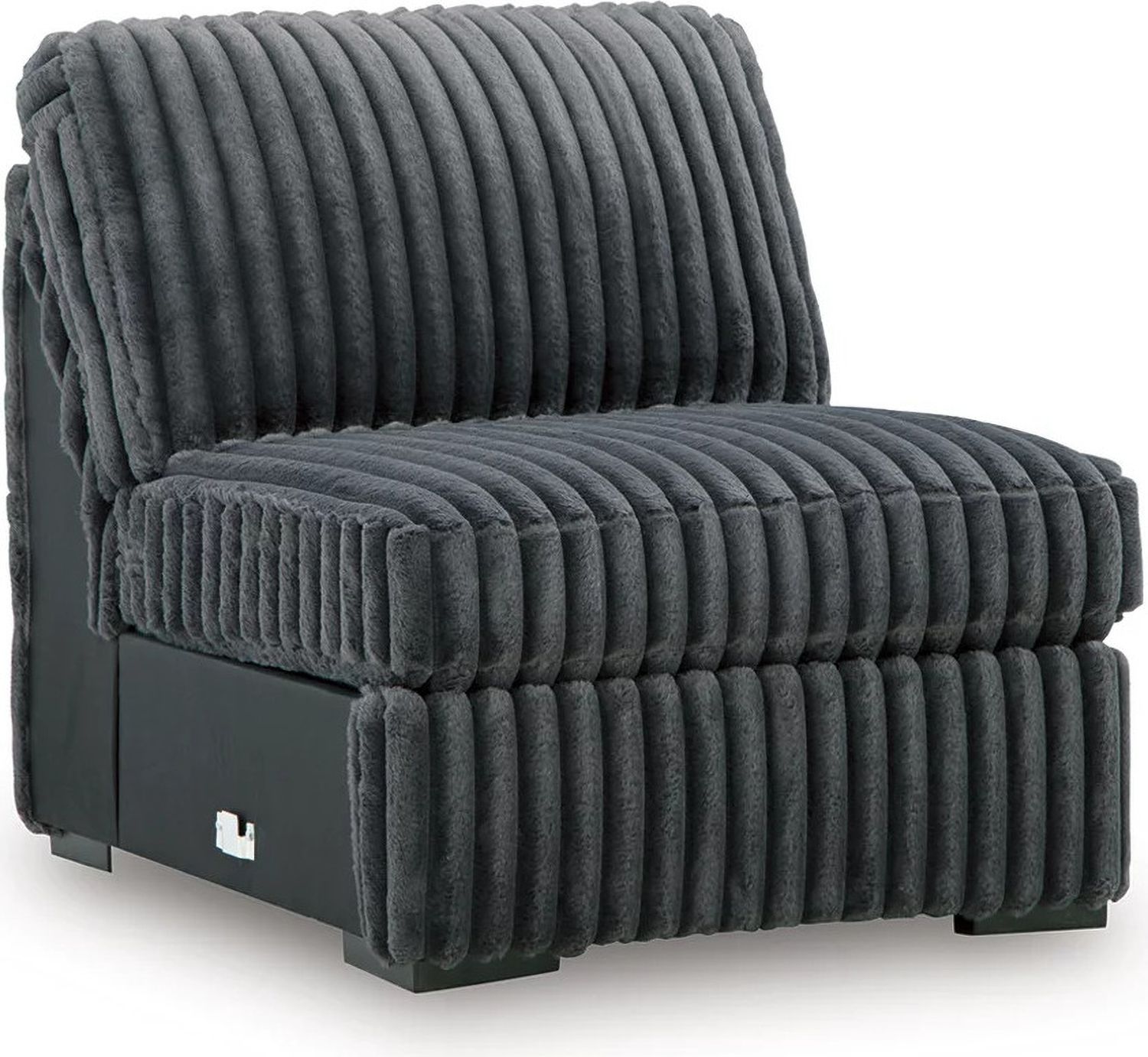 Midnight-Madness 5-Piece Sectional with LAF Chaise In Gunmetal 98105S22