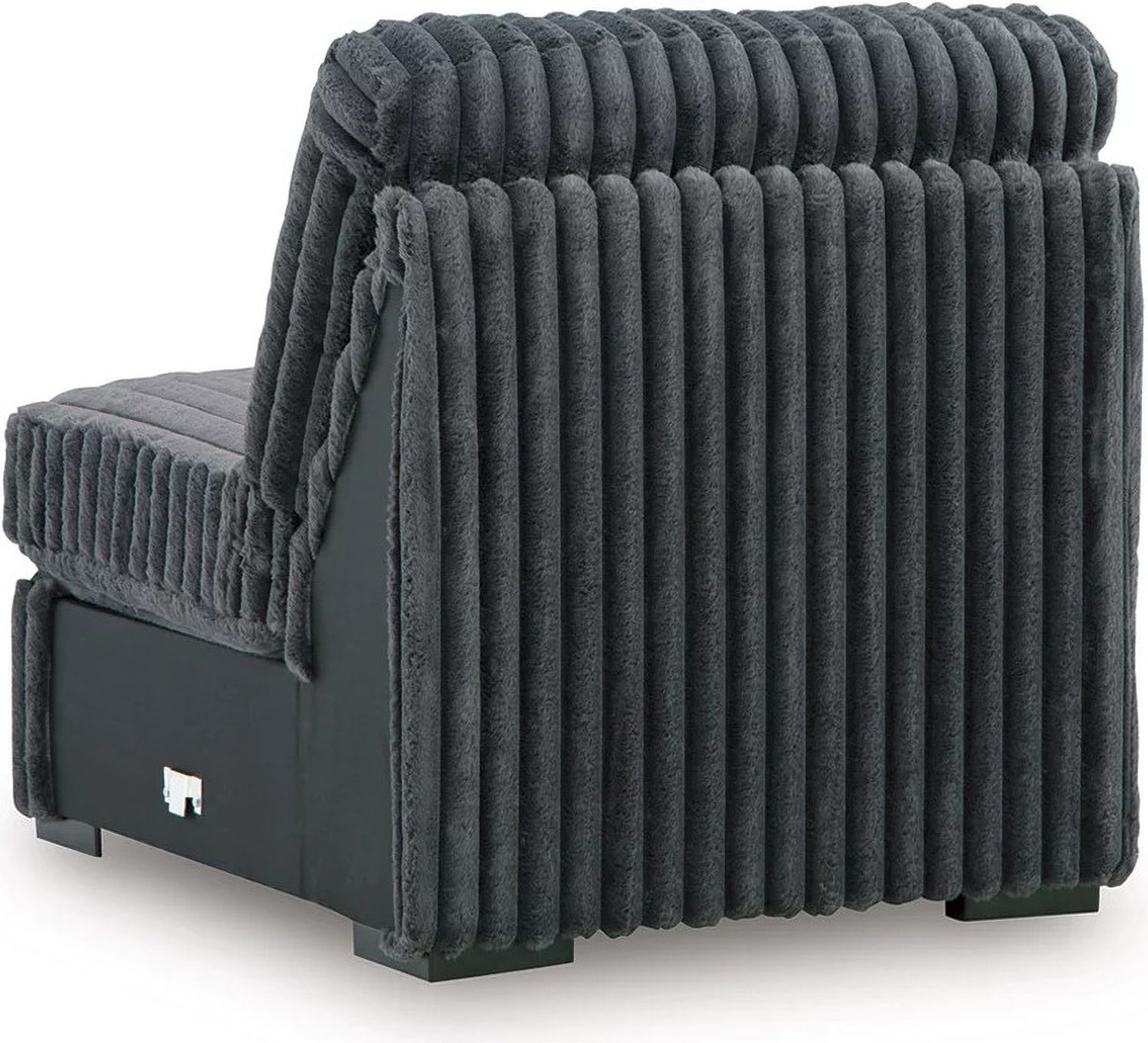 Midnight-Madness 5-Piece Sectional with LAF Chaise In Gunmetal 98105S22