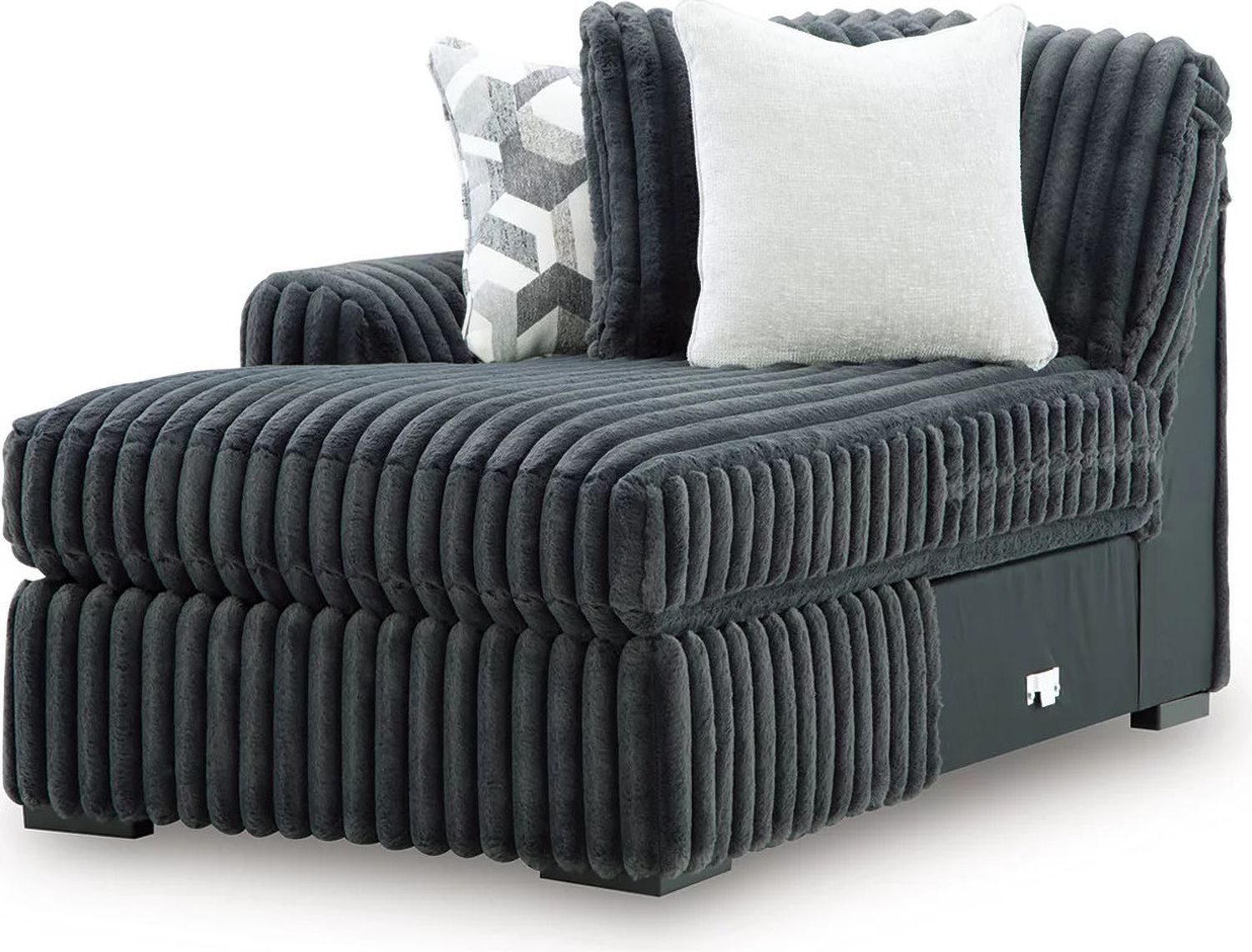 Midnight-Madness 5-Piece Sectional with LAF Chaise In Gunmetal 98105S22