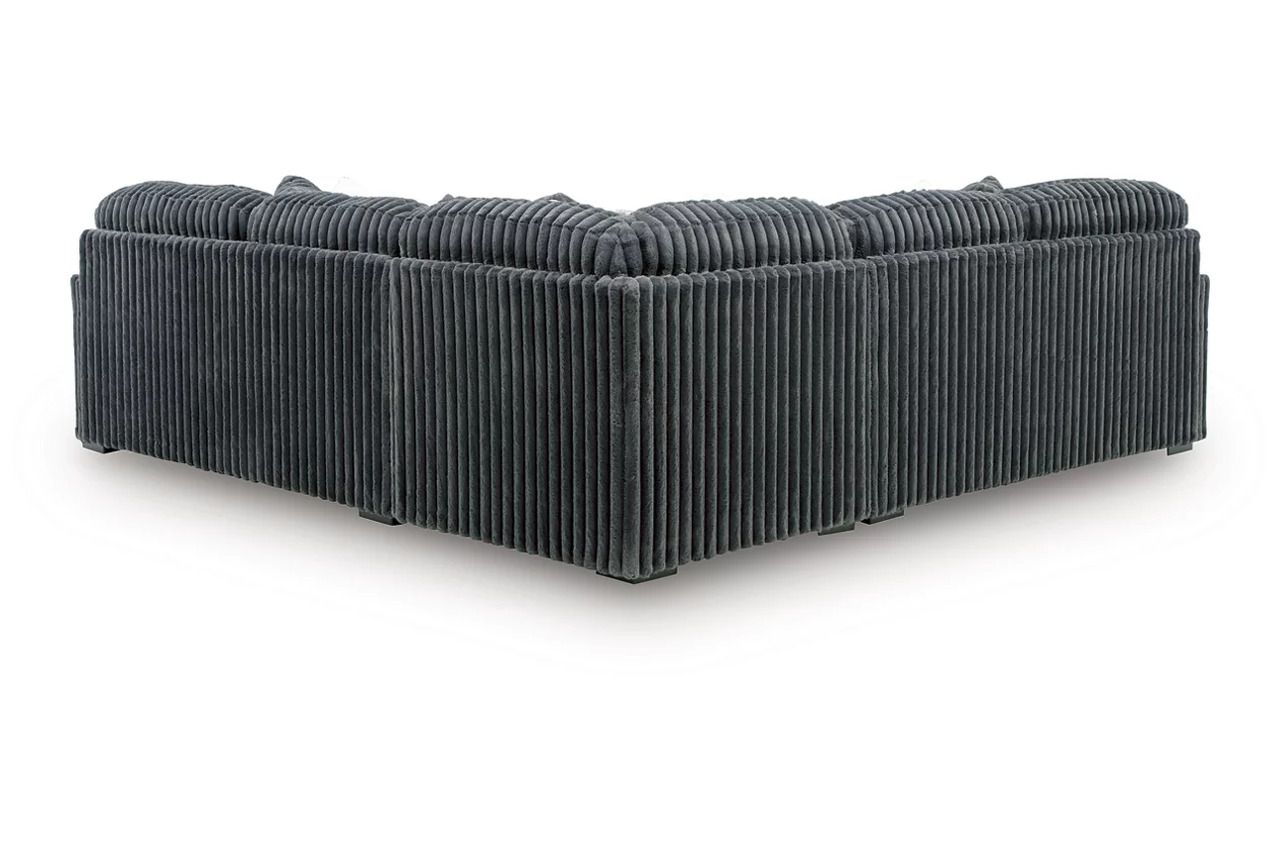 Midnight-Madness 3-Piece Sectional In Gunmetal 98105S5