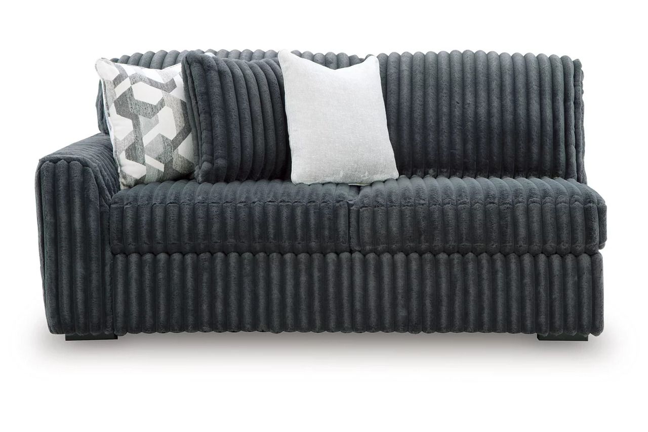 Midnight-Madness 3-Piece Sectional In Gunmetal 98105S5
