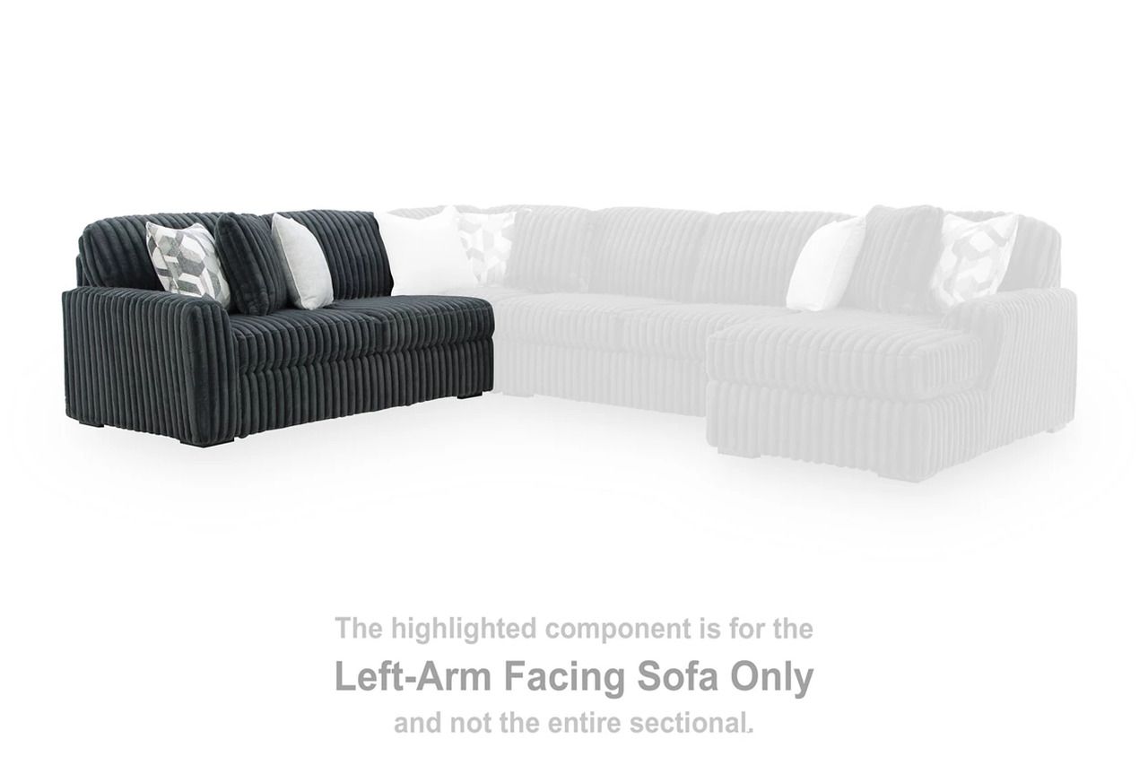 Midnight-Madness 3-Piece Sectional In Gunmetal 98105S5