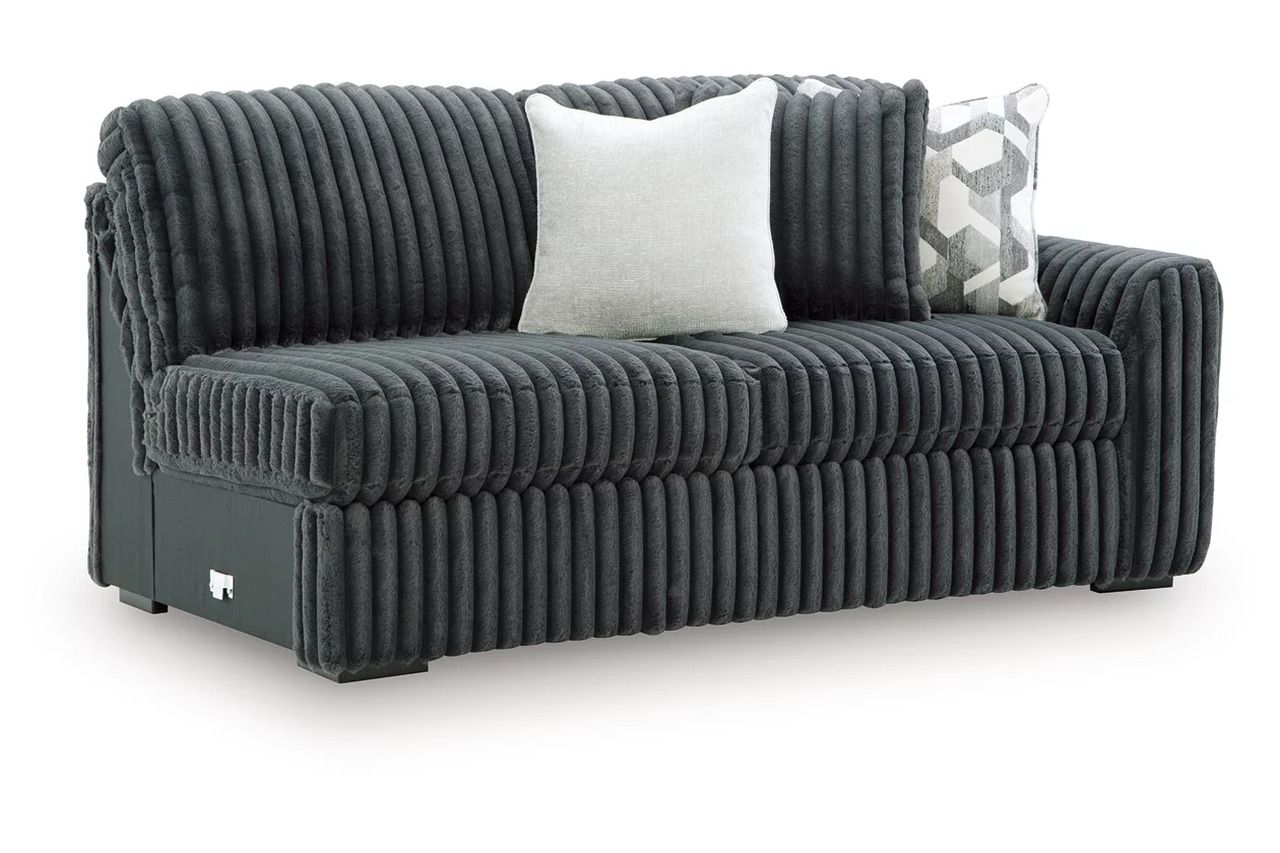 Midnight-Madness 3-Piece Sectional In Gunmetal 98105S5