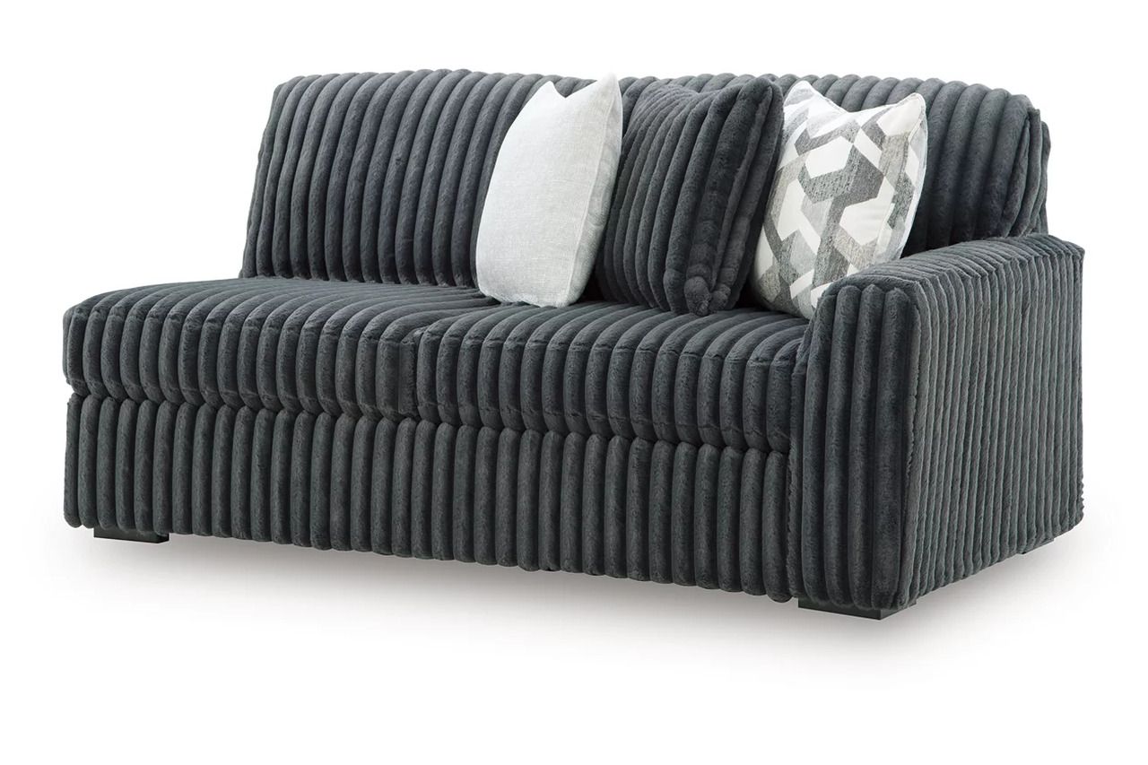 Midnight-Madness 3-Piece Sectional In Gunmetal 98105S5