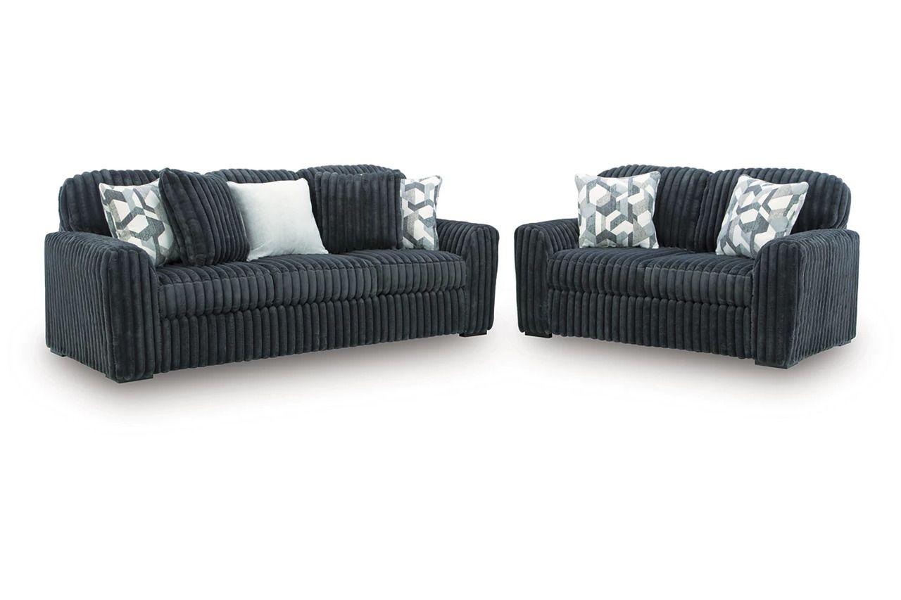 Midnight-Madness Living Room Set In Gunmetal 98105U1
