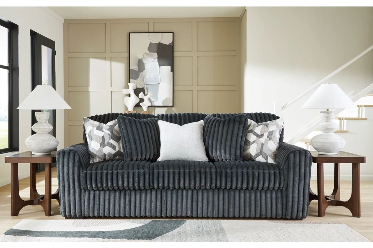 Midnight-Madness Living Room Set In Gunmetal 98105U1