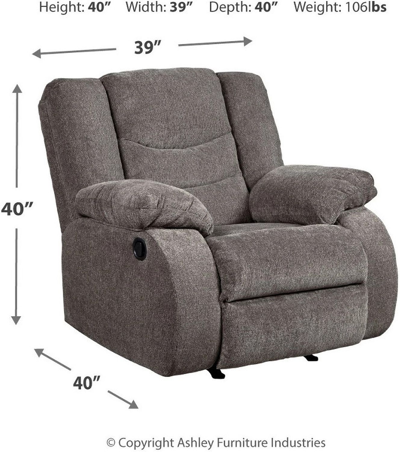 Tulen Rocker Recliner In Gray 9860625