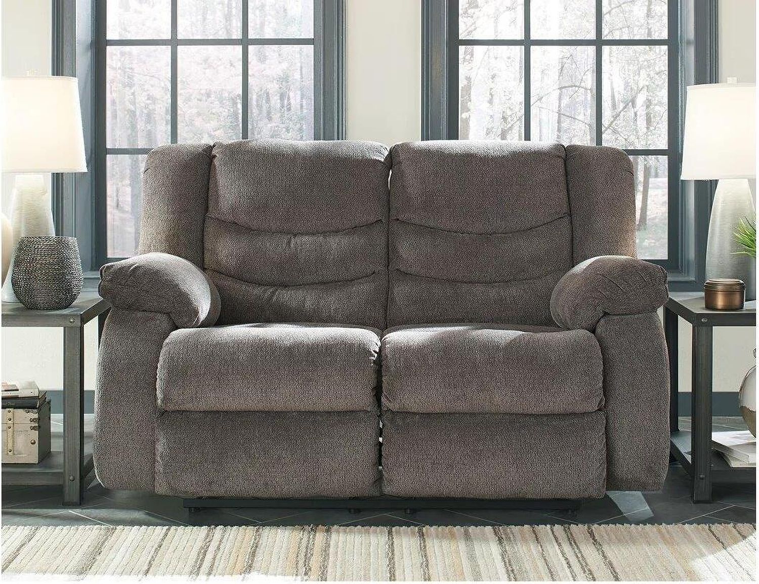 Tulen Reclining Loveseat In Gray 9860686