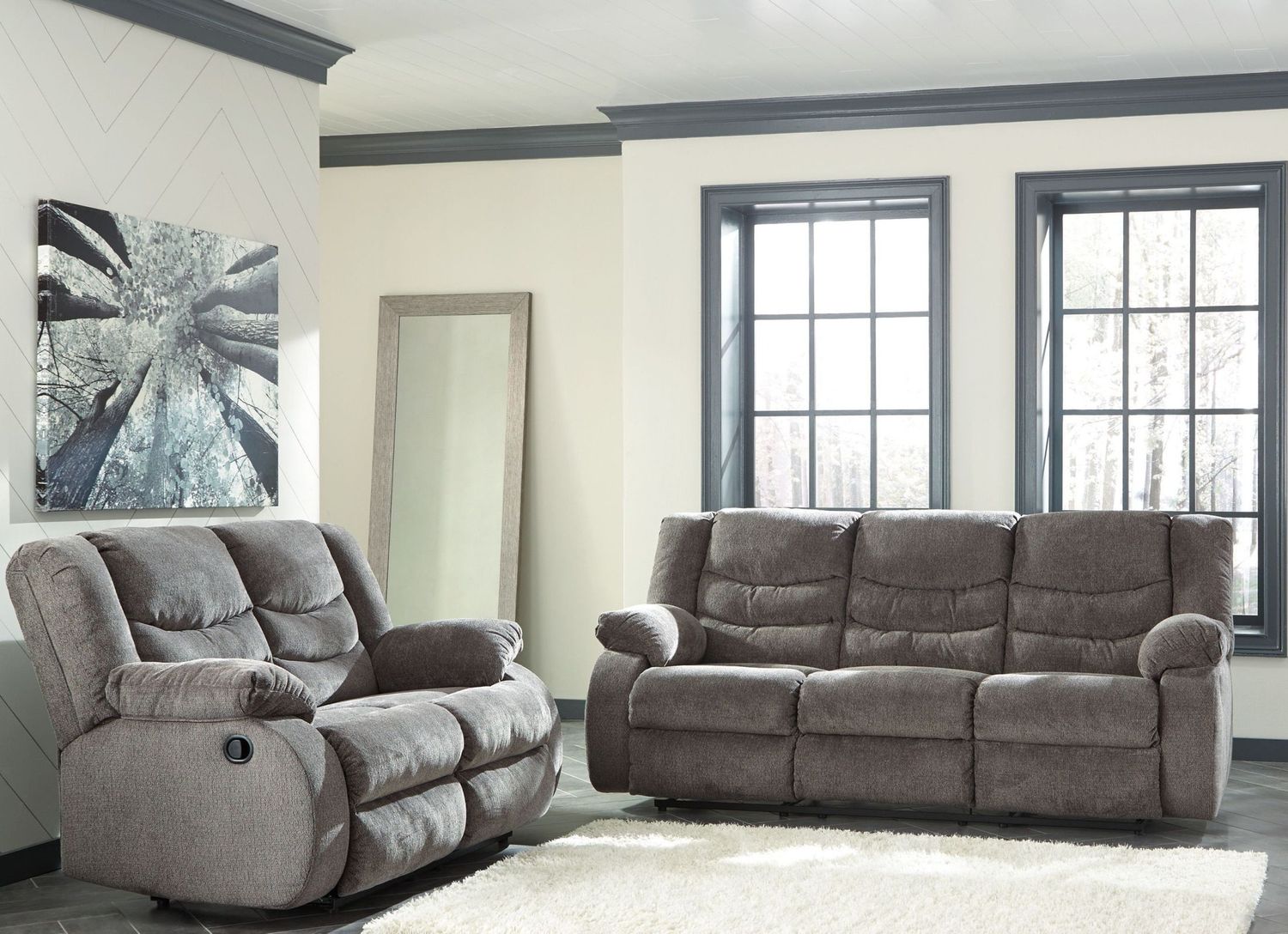 Tulen Reclining Sofa In Gray 9860688