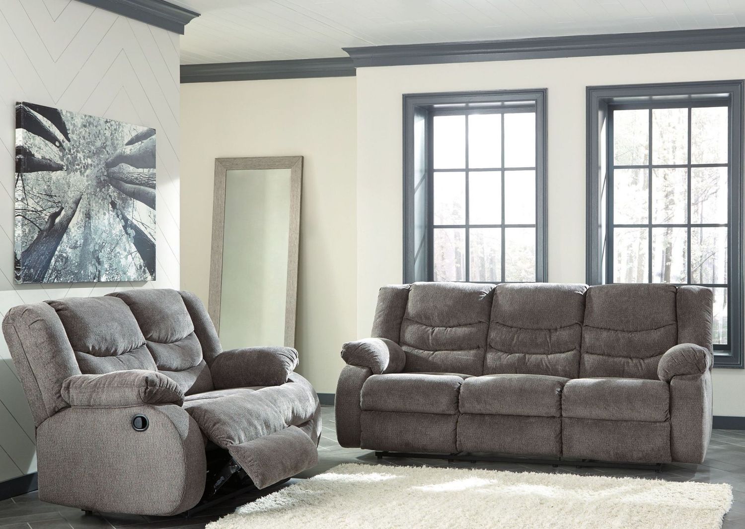 Tulen Reclining Sofa In Gray 9860688