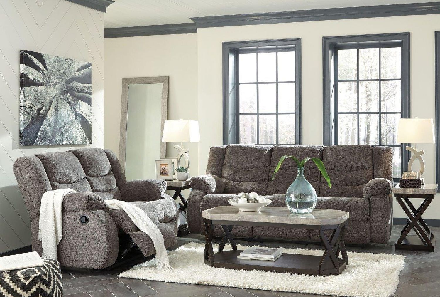 Tulen Reclining Sofa In Gray 9860688