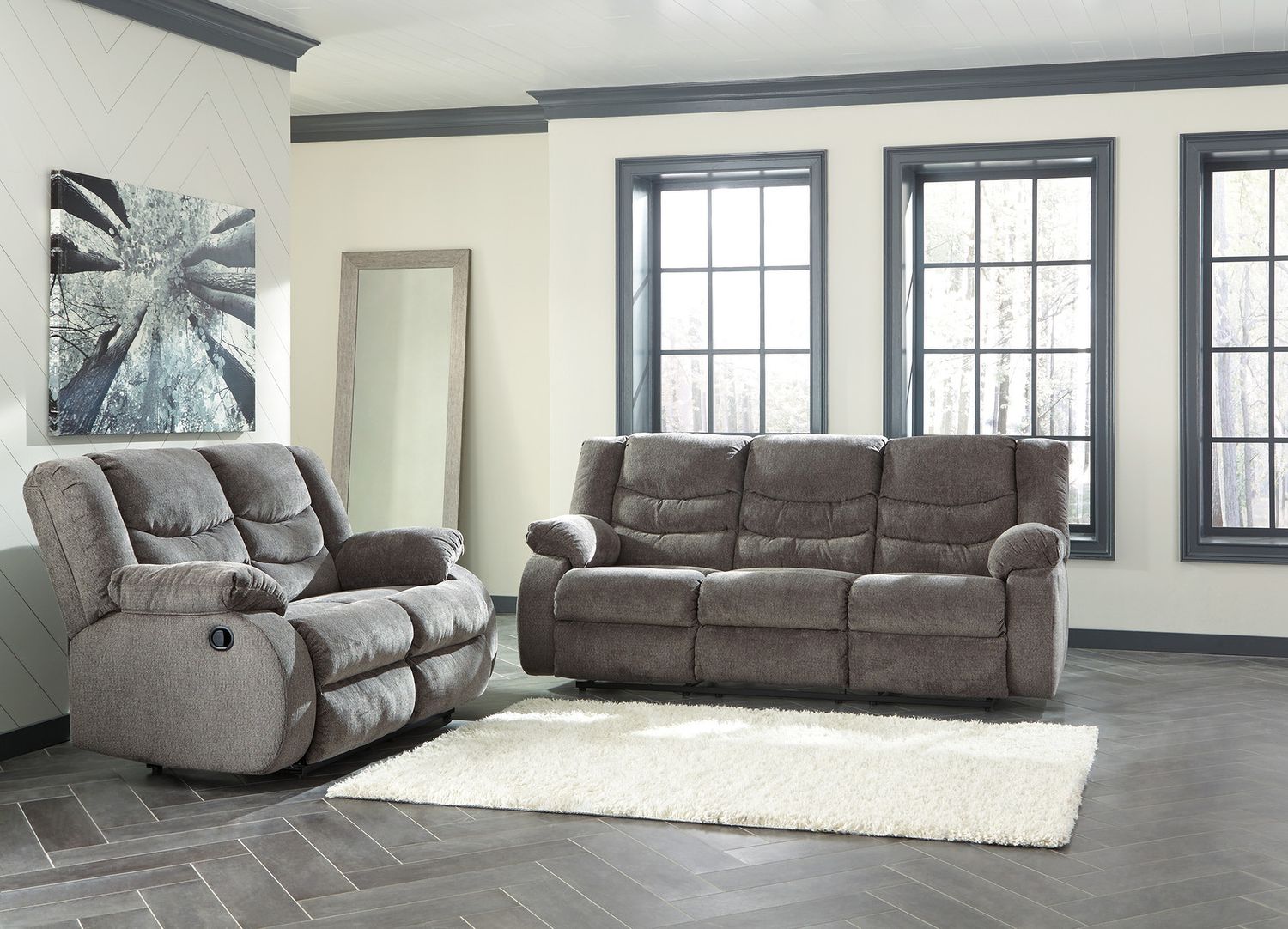 Tulen Reclining Sofa In Gray 9860688