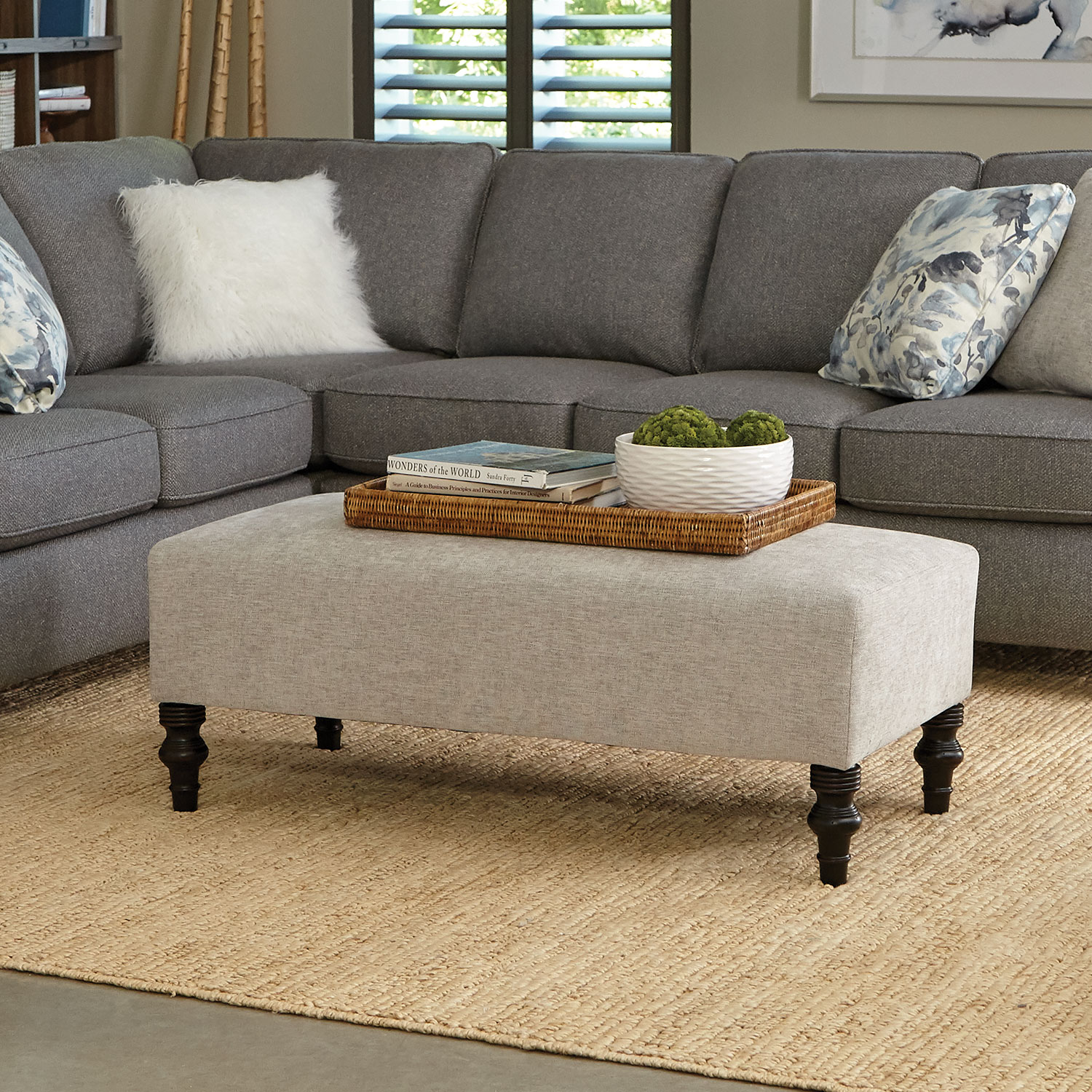 Ryker - Ottoman - Dark Walnut - 9930DW 9930DW